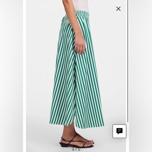 Madewell Green and White Skirt